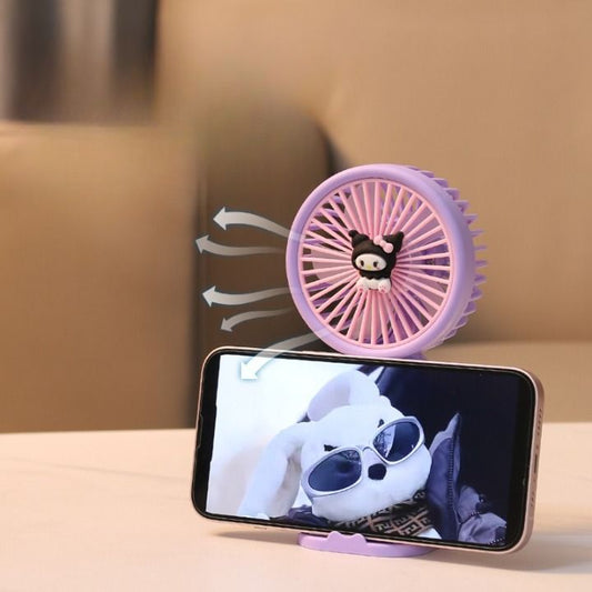 Mini Hand Fan With Mobile Stand