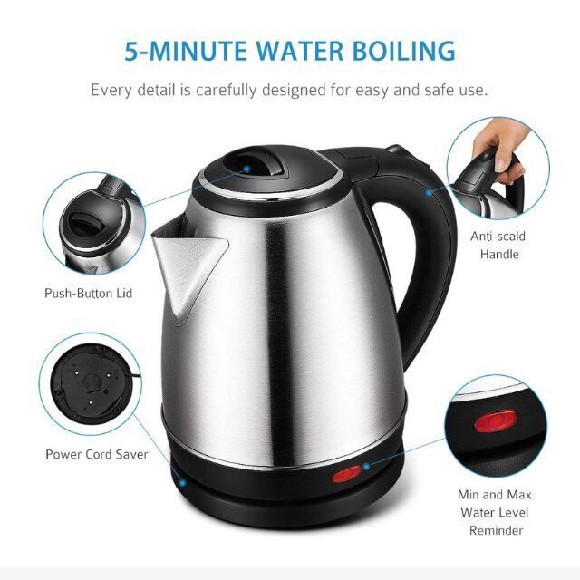 Export Quality 2L Electric Kettle Stainless Steel