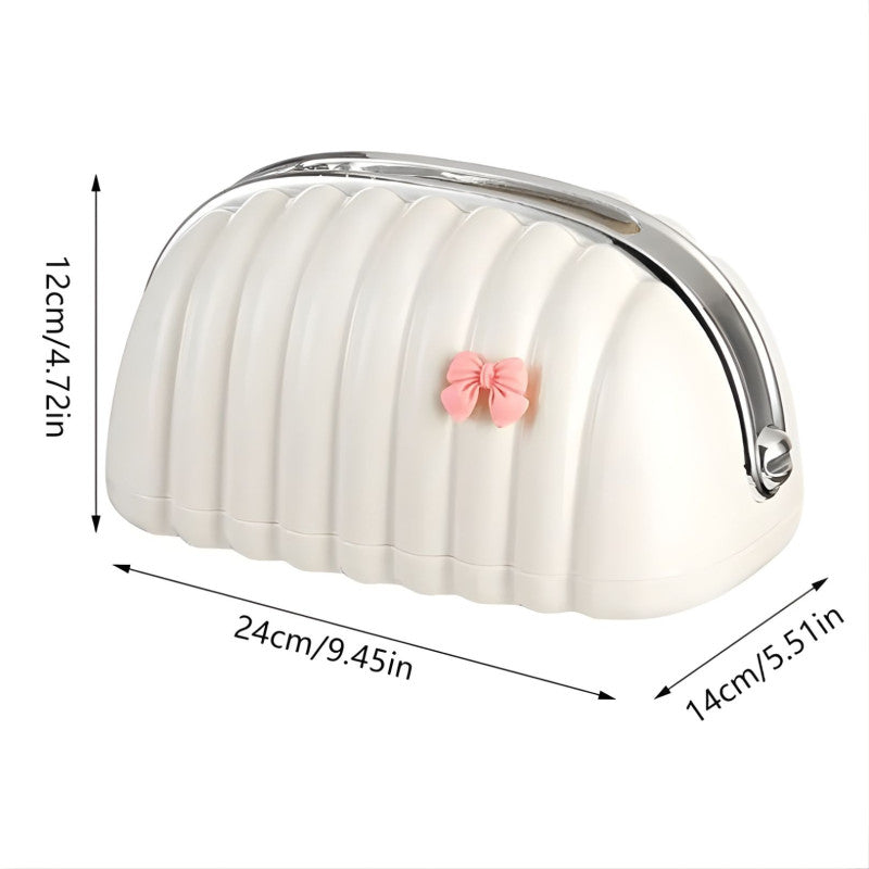 Shell Tissue Box Organizer – Beautiful Tissue Holder for Home Restaurants & Hotels