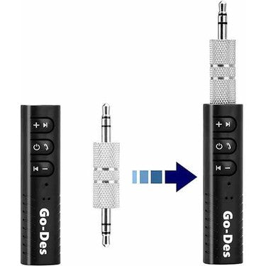 Go-Des GD-BT104 Car AUX Bluetooth Cable Support Call and Audio Control Wireless Audio Receiver