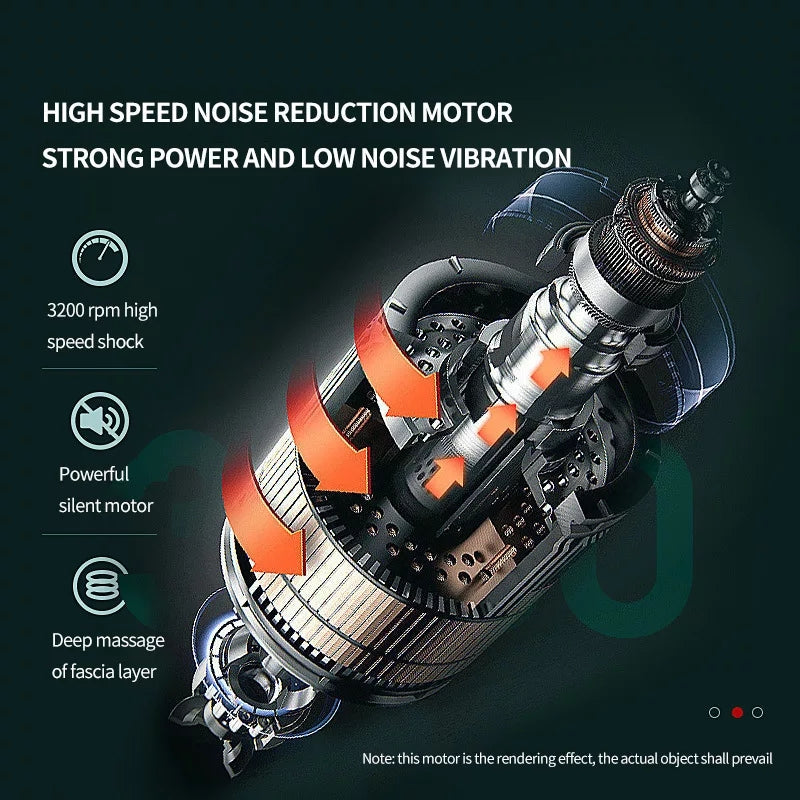 Massager Gun, Cordless Handheld Deep Tissue Muscle