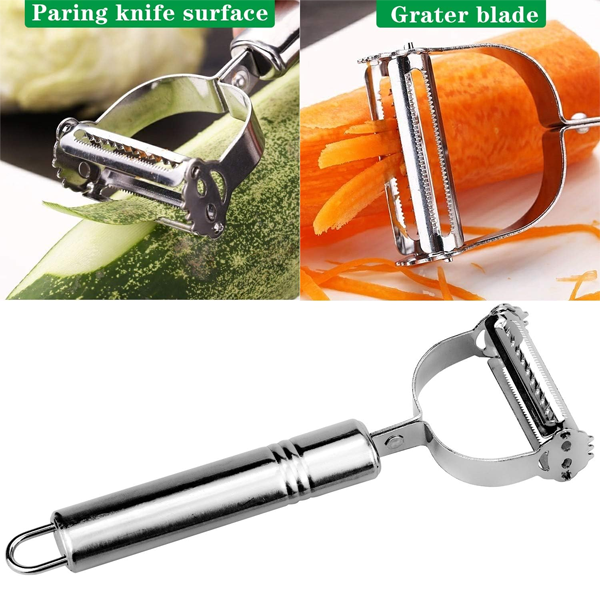 Multifunctional Stainless Steel Vegetable Peeler & Slicer 3pcs Set