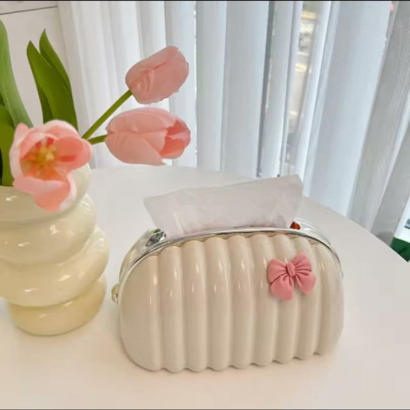 Shell Tissue Box Organizer – Beautiful Tissue Holder for Home Restaurants & Hotels
