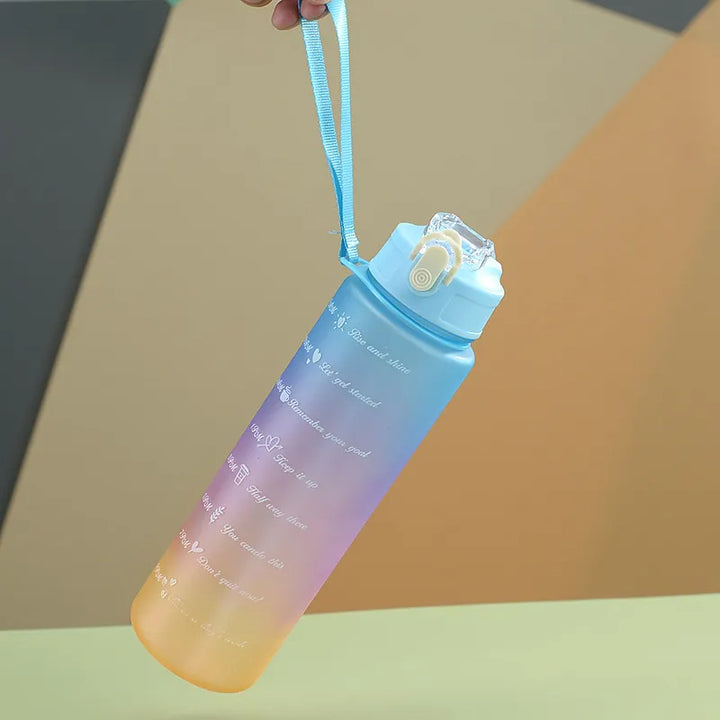 Motivational Gym Water Bottle 1+ Litre with Measurements | Sports Water Bottle