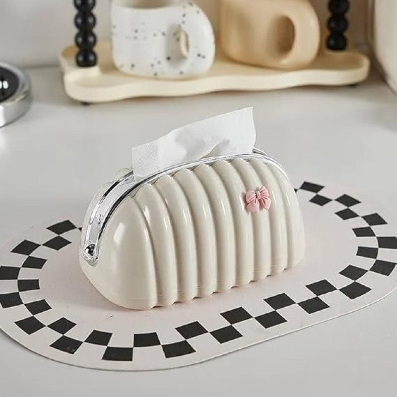 Shell Tissue Box Organizer – Beautiful Tissue Holder for Home Restaurants & Hotels