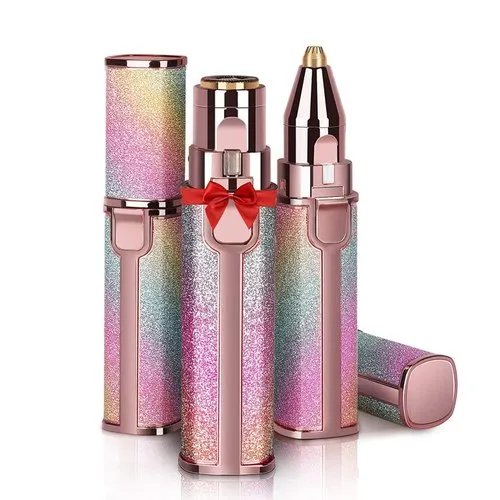 Eyebrow Trimmer | 2 In 1 Painless Brow Shaver Hair Remover Battery Operated Eyebrow Trimmer