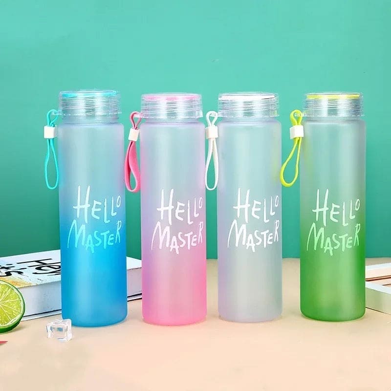 Hello Master Glass Water Bottle 450 ML