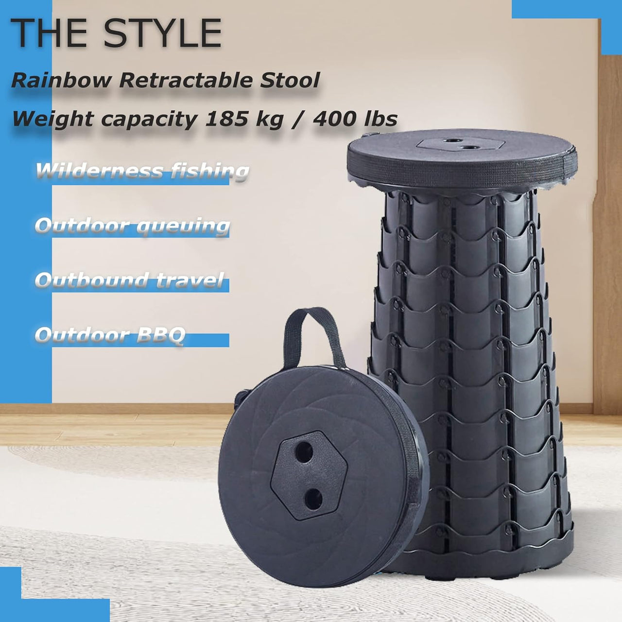 Folding Portable Stool Telescopic Chair