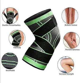 Knee Brace with Adjustable Strap Knee Support & Pain Relief for Sport Running