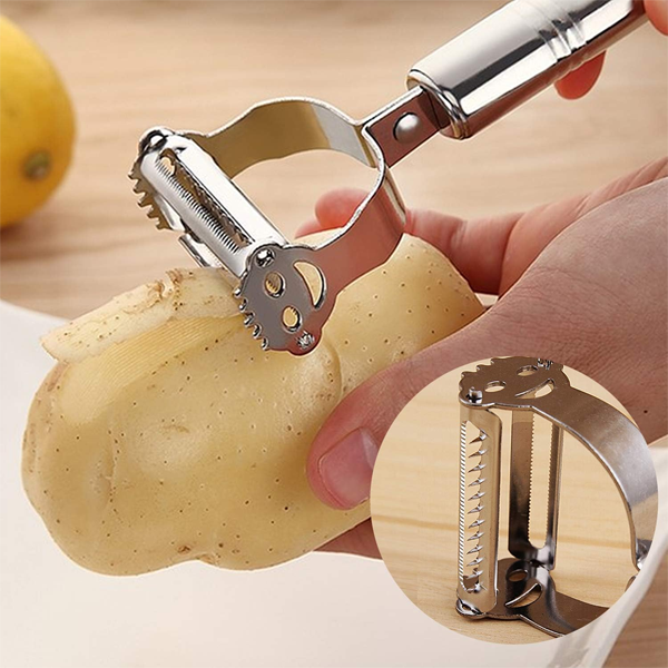Multifunctional Stainless Steel Vegetable Peeler & Slicer 3pcs Set