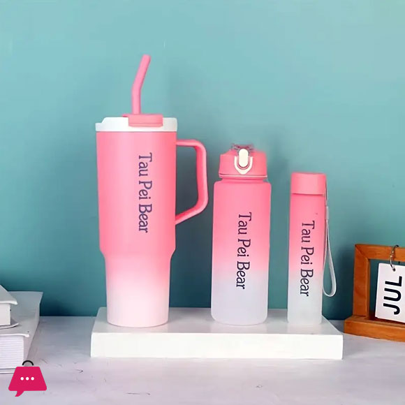 3pcs Tumbler+Bottle Set