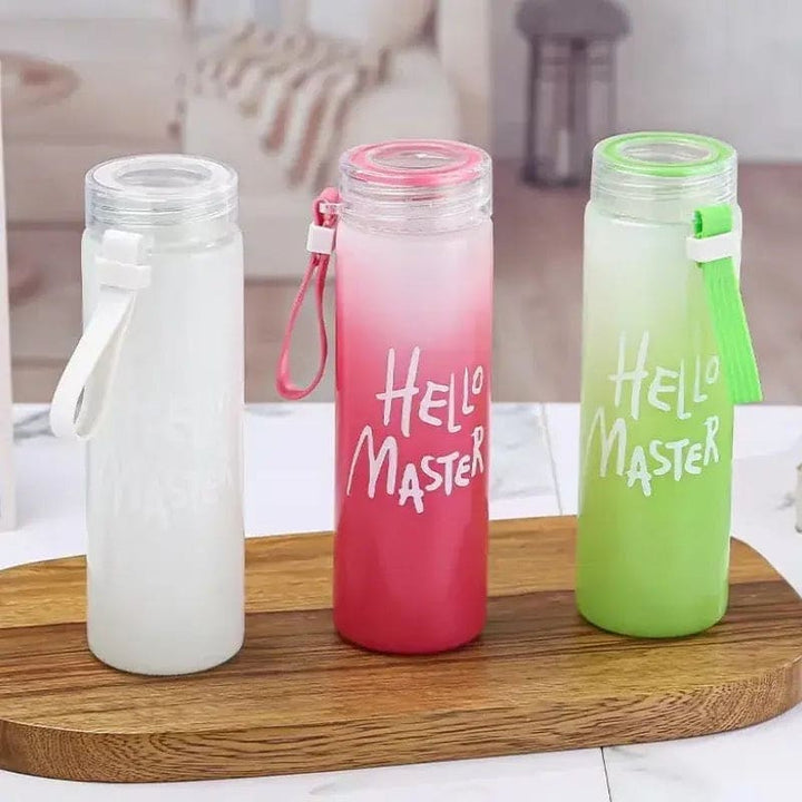 Hello Master Glass Water Bottle 450 ML