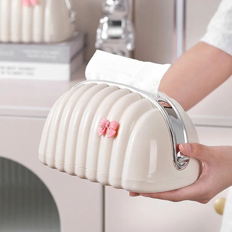 Shell Tissue Box Organizer – Beautiful Tissue Holder for Home Restaurants & Hotels
