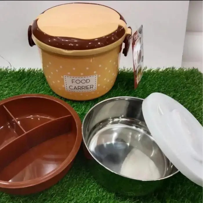 Food Carrier Lunch Box 2 In 1 Under Mini Steel Box