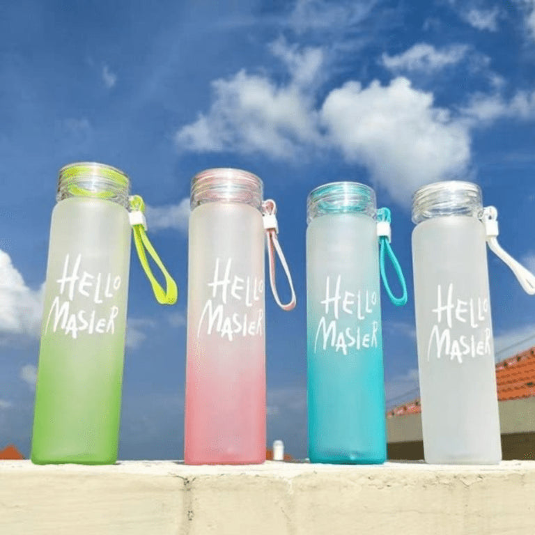 Hello Master Glass Water Bottle 450 ML