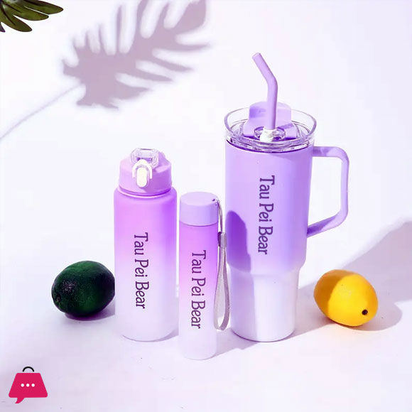 3pcs Tumbler+Bottle Set