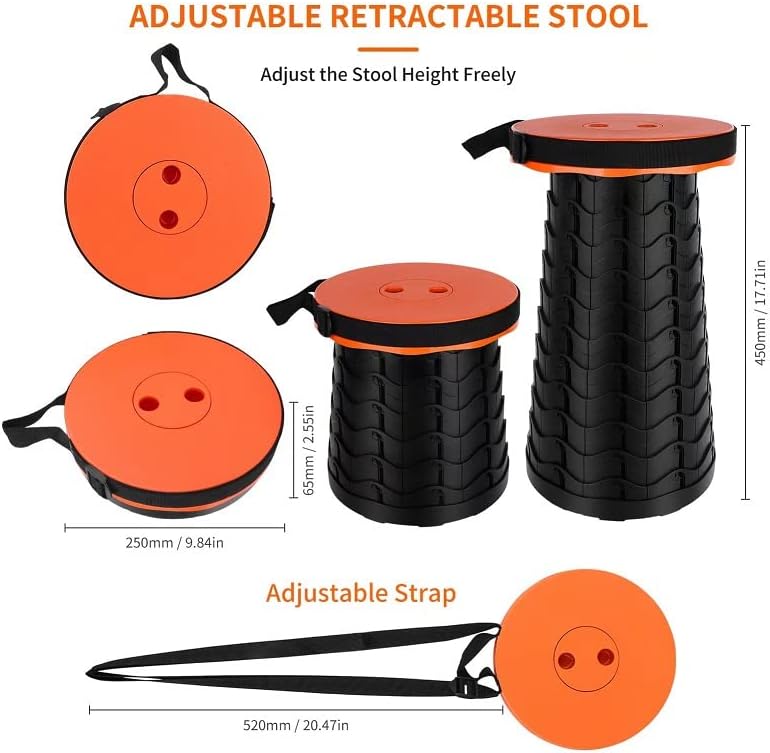 Folding Portable Stool Telescopic Chair