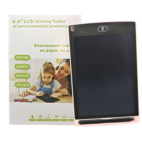 8.5 Inch Paperless Electric Cell Operate Writing Tablet With Box Multi Colour