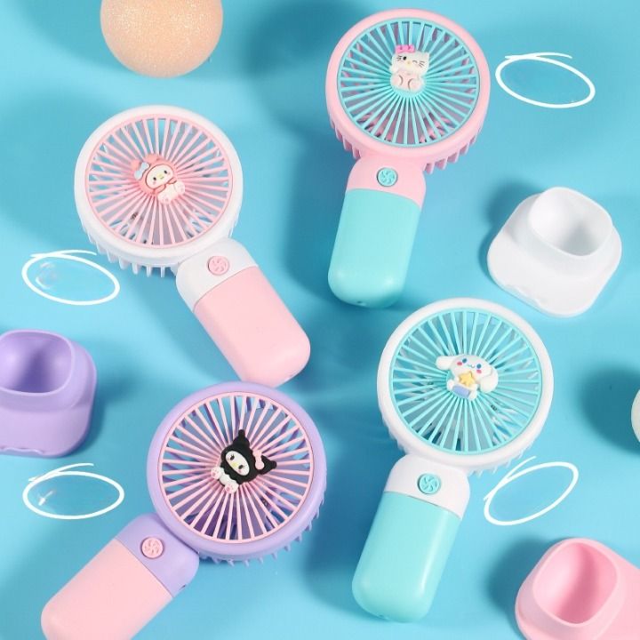 Mini Hand Fan With Mobile Stand